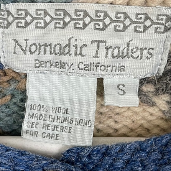 Vintage Wool Winter Themed Button Up Sweater - Picture 7 of 10